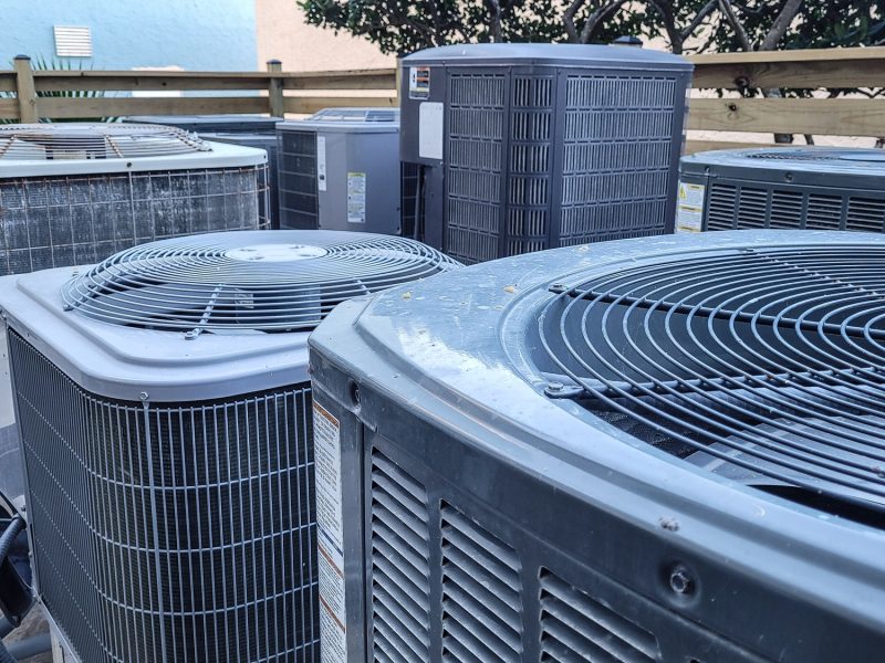 Beach condo units working individually in HVAC heating and cooling.